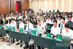 Một góc quang cảnh diễn đàn. (Ảnh: HOÀNG LIÊM)