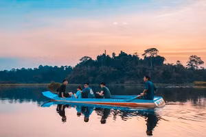 Ngắm cá sấu ở Bàu Sấu