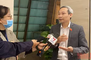 Ông Phan Đức Hiếu, Ủy viên Thường trực Ủy ban Kinh tế của Quốc hội, đại biểu Quốc hội tỉnh Thái Bình. (Ảnh: TRỊNH DŨNG)