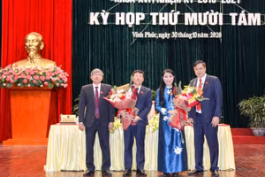 Tân Chủ tịch HĐND và Chủ tịch UBND tỉnh Vĩnh Phúc.