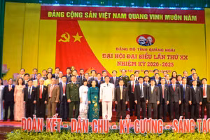 Ban Chấp hành Đảng bộ tỉnh Quảng Ngãi khóa 20.