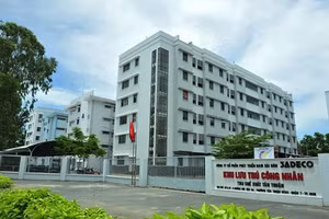 Nhà lưu trú của công nhân tại khu chế xuất Tân Thuận, TP Hồ Chí Minh. (Ảnh minh họa: Sadeco)