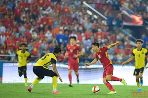 Đẳng cấp của U23 Việt Nam đã lên tiếng đúng lúc trước U23 Malaysia. (Ảnh: TRẦN HẢI)