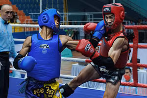 Ảnh đẹp SEA Games 31: Các võ sĩ thi đấu môn Muay Thái