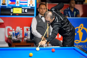 Phù thủy bi-a Reyes có màn khởi đầu thành công tại SEA Games 31. (Ảnh: THÀNH ĐẠT)