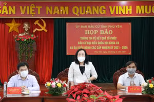 Họp báo thông báo kết quả bầu cử đại biểu Quốc hội khóa XV và đại biểu HĐND các cấp tỉnh Phú Yên, nhiệm kỳ 2021-2026.