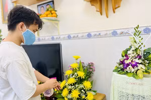 Chưa bao giờ B. lại thấy nhà mình tràn ngập hoa cúc vàng dịp 20/11 như năm nay.