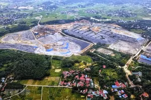 Toàn cảnh bãi rác Nam Sơn.