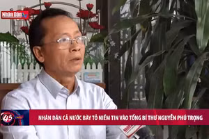 Nhân dân cả nước bày tỏ niềm tin vào Tổng Bí thư Nguyễn Phú Trọng
