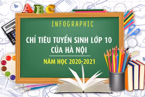 [Infographic] Chỉ tiêu tuyển sinh lớp 10 của Hà Nội năm học 2020-2021