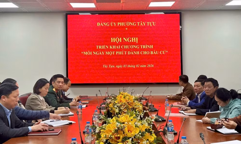 Hội nghị triển khai Chương trình “Mỗi ngày một phút dành cho bầu cử”.