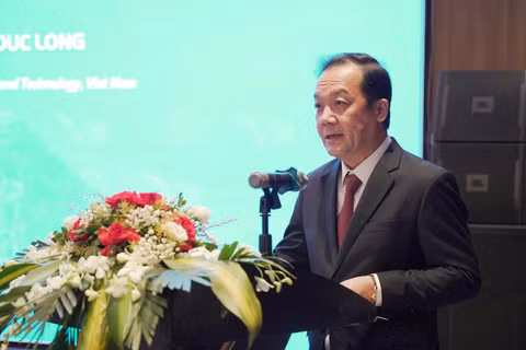 Thứ trưởng Khoa học và Công nghệ Phạm Đức Long phát biểu tại Hội nghị ASEAN về 5G lần thứ 7. (Ảnh: Bộ Khoa học và Công nghệ)