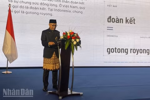 Ông Adam Mulawarman Tugio, Đại sứ đặc mệnh toàn quyền nước Cộng hòa Indonesia tại Việt Nam. (Ảnh: KHẮC KIÊN)
