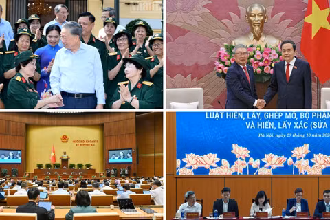 Tin nổi bật ngày 27/10: Tổng Bí thư, Chủ tịch nước Tô Lâm gặp mặt Đại đội nữ lái xe Trường Sơn