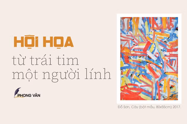 Hội họa từ trái tim một người lính