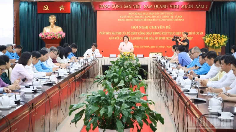 Quang cảnh hội nghị. (Ảnh: Vương Lê)