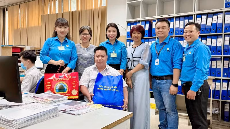 Anh Nguyễn Thanh Điền luôn nhận được sự quan tâm của các cấp Công đoàn trên địa bàn thành phố.