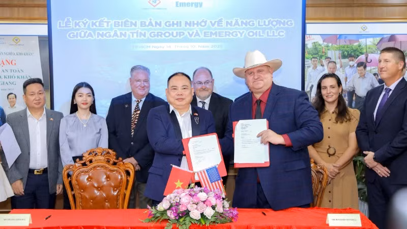 Tập đoàn Đầu tư Ngân Tín ký kết Biên bản ghi nhớ (MOU) với Công ty Emergy Oil LLC.
