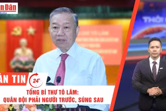 [Video] Thời sự 24h ngày 23/7/2025: Tổng Bí thư Tô Lâm: Quân đội phải người trước, súng sau