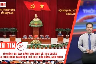[Video] Thời sự 24h ngày 20/9/2025: Bộ Chính trị ban hành quy định về tiêu chuẩn các chức danh lãnh đạo chủ chốt của Đảng, Nhà nước