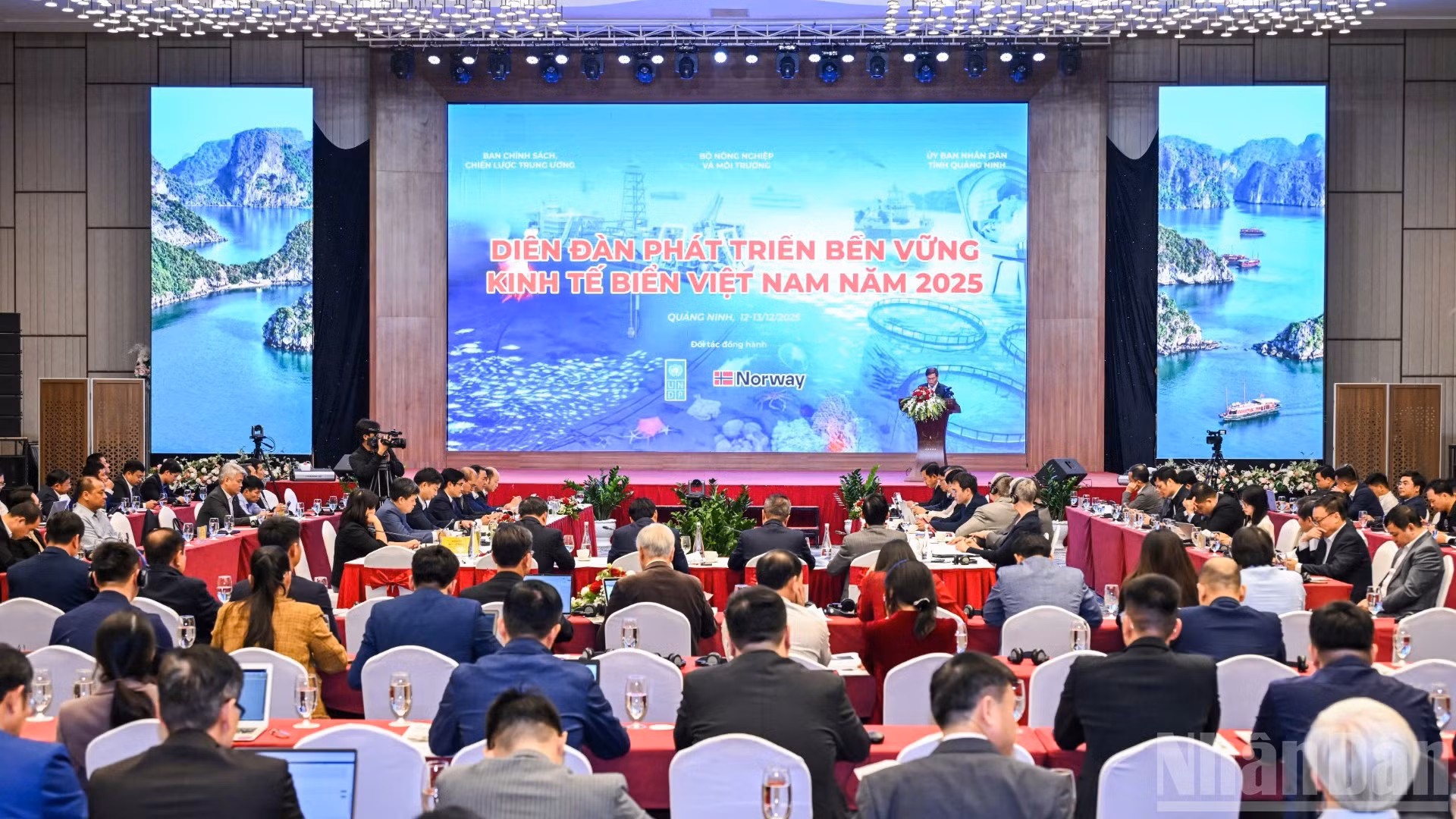 Toàn cảnh Diễn đàn Phát triển bền vững kinh tế biển Việt Nam năm 2025. (Ảnh: THÀNH ĐẠT)