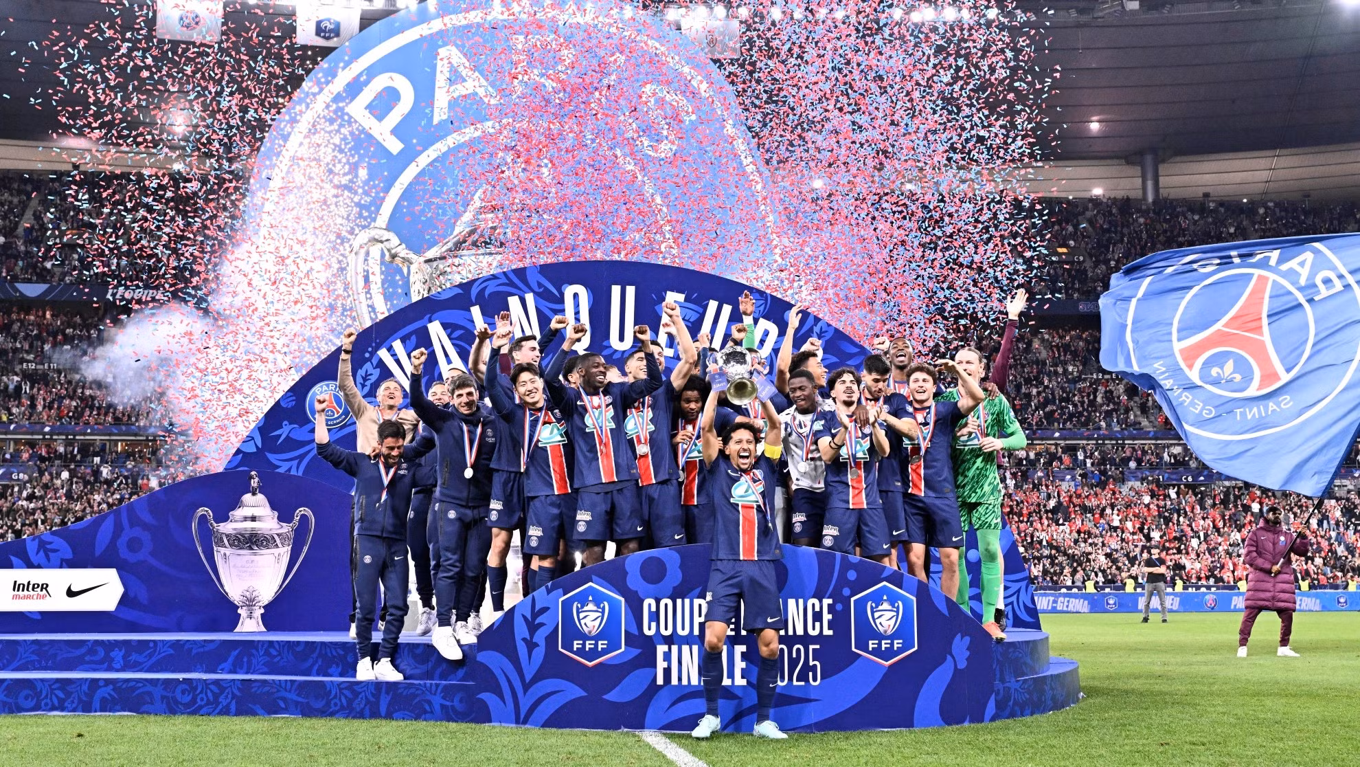 Thành công năm nay là phần thưởng cho sự kiên trì của PSG trong hành trình trở thành một thế lực bóng đá châu Âu. (Ảnh: PSG)