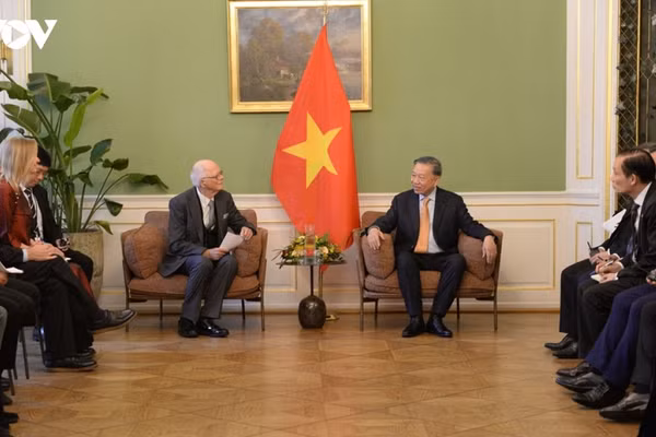 Tổng Bí thư, Chủ tịch nước Tô Lâm tiếp Hội Hữu nghị Đan Mạch-Việt Nam. (Nguồn: VOV)