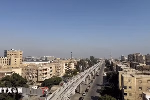 Một góc thủ đô Cairo. (Ảnh: Hoàng Nhương/TTXVN)