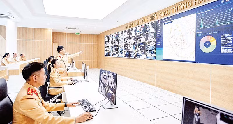 Trung tâm điều khiển giao thông Hà Nội.