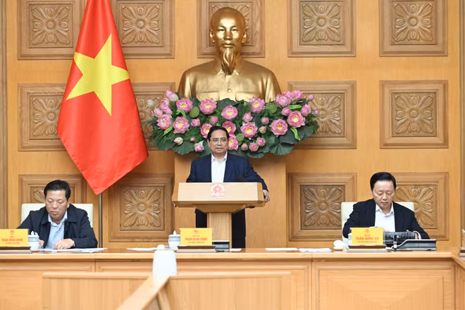 Thủ tướng Phạm Minh Chính dự và phát biểu chỉ đạo Hội nghị.