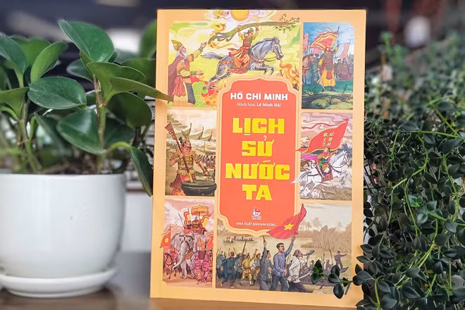 Cuốn sách “Lịch sử nước ta” của Chủ tịch Hồ Chí Minh. (Ảnh: Nhà xuất bản Kim Đồng)