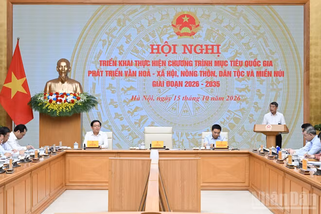 Thủ tướng Lê Minh Hưng chủ trì Hội nghị triển khai thực hiện Chương trình mục tiêu quốc gia phát triển văn hóa-xã hội, nông thôn, dân tộc và miền núi giai đoạn 2026-2035.