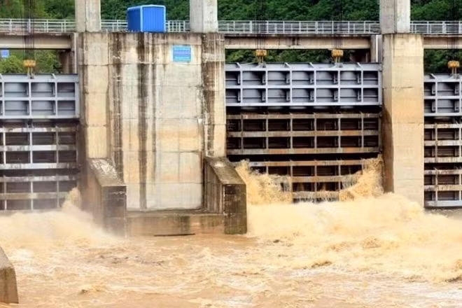 Dự án thủy điện Bản Ang được xây dựng trên sông Nậm Mô (một nhánh chính của Sông Cả) thuộc địa bàn xã Tương Dương, công suất 17MW. (Ảnh: CTV)