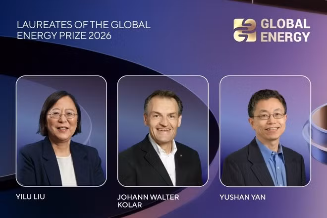 Những chủ nhân của giải thưởng Năng lượng toàn cầu 2026.