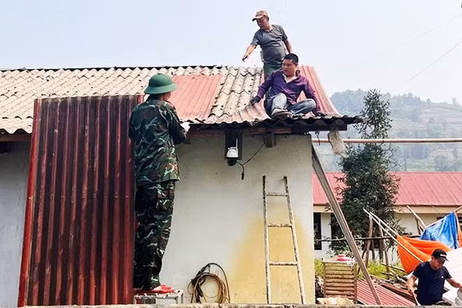 Khẩn trương khắc phục hậu quả dông lốc, mưa đá ở Lào Cai