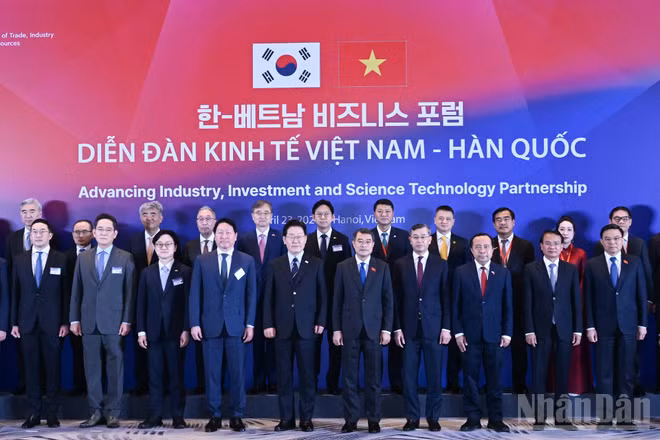 [Ảnh] Thủ tướng Lê Minh Hưng và Tổng thống Hàn Quốc dự Diễn đàn kinh tế Việt Nam - Hàn Quốc 