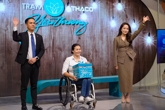 Vận động viên Trịnh Thị Bích Như trong chương trình. (Ảnh: BTC)