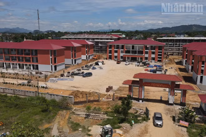 10 trường nội trú tiểu học và trung học cơ sở tại Nghệ An giai đoạn 1 đã cơ bản hoàn thành các hạng mục chính.