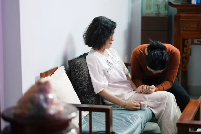 Cảnh trong phim "Cục vàng của ngoại". (Ảnh: Nhà sản xuất cung cấp).
