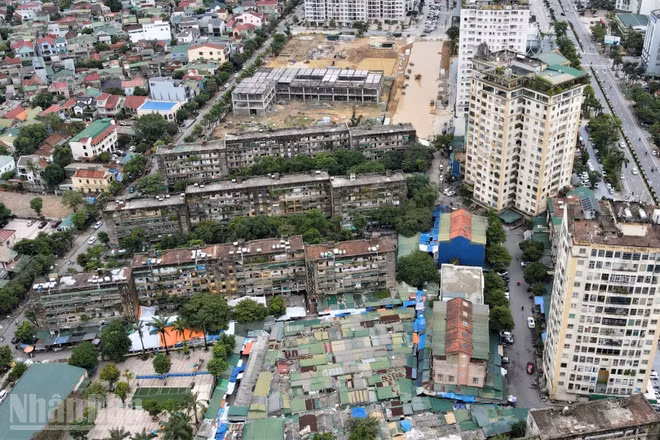 Các tòa chung cư cũ trên địa bàn phường Thành Vinh.