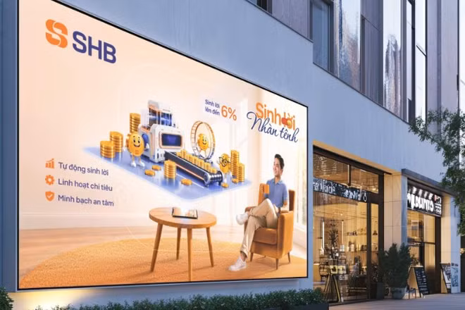 SHB ra mắt tính năng "Sinh lời nhàn tênh", giúp khách hàng tối ưu dòng tiền nhàn rỗi, gia tăng hiệu quả sinh lời. (Ảnh: SHB)