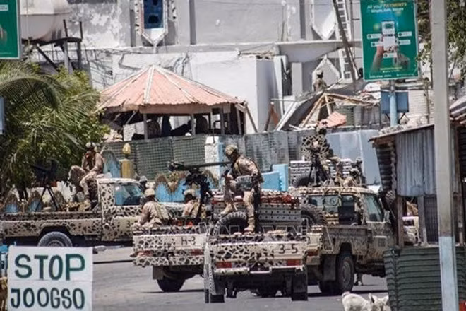 Lực lượng an ninh Somalia được triển khai tại Thủ đô Mogadishu. Ảnh (tư liệu): THX/TTXVN