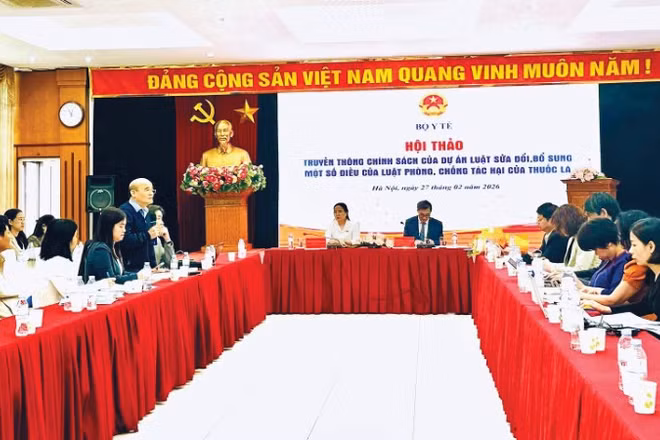 Bộ Y tế tổ chức hội thảo xin ý kiến xây dựng Luật Sửa đổi, bổ sung một số điều của Luật Phòng, chống tác hại của thuốc lá.