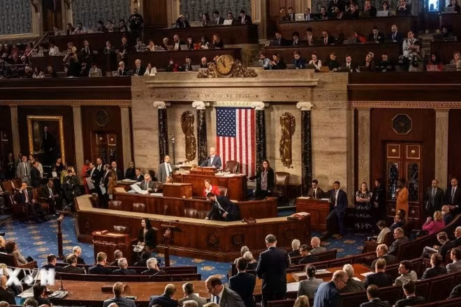 Quang cảnh một phiên họp Hạ viện Mỹ ở Washington, DC. (Ảnh minh họa: THX/TTXVN)