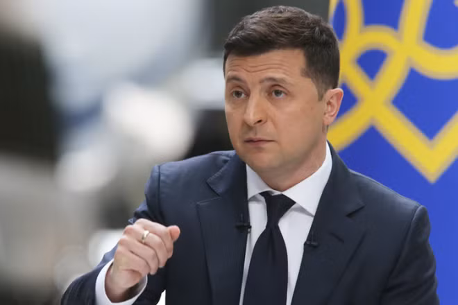 Tổng thống Ukraine Volodymyr Zelensky. (Ảnh: Tân Hoa xã)