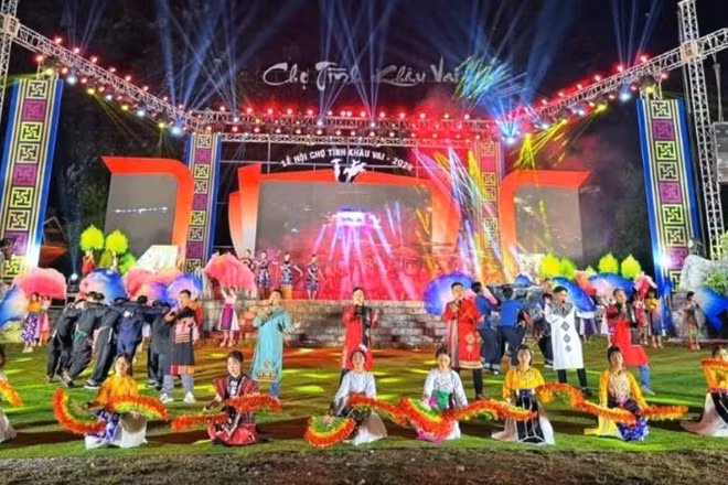 Khai mạc Lễ hội chợ tình Khâu Vai năm 2026 với chủ đề "Khâu Vai - phiên chợ tình mãi gọi".