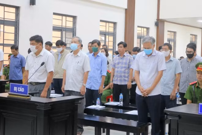Các bị cáo trong vụ án.
