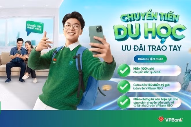 Đơn giản hóa việc chuyển học phí, sinh hoạt phí cho du học sinh tại VPBank.