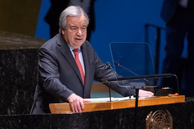 Tổng Thư ký Liên hợp quốc Antonio Guterres. (Ảnh: Tân Hoa xã)