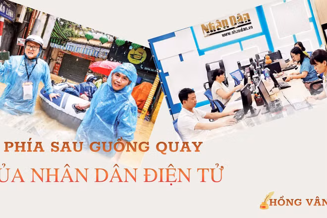 Phía sau guồng quay của Nhân Dân điện tử